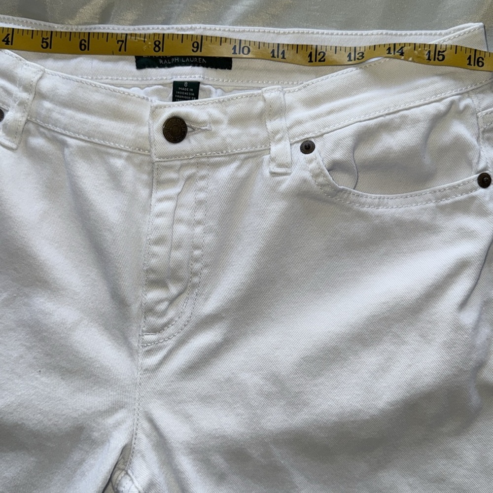 Vintage Ralph Lauren Jeans Co White Denim Jeans Classic Straight Ralph Lauren - Picture 4 of 13